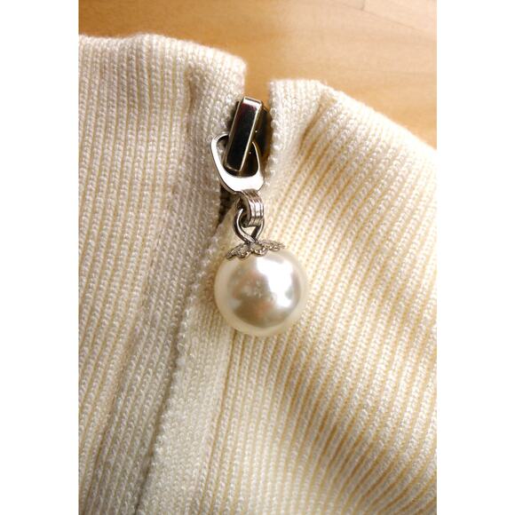 BRUNETTE THE LABEL CANADA Ribbed Knit Half-Zip Popover Sweater S/M NWT $109 - Picture 12 of 15